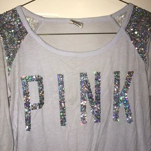 Pink long sleeve sequin